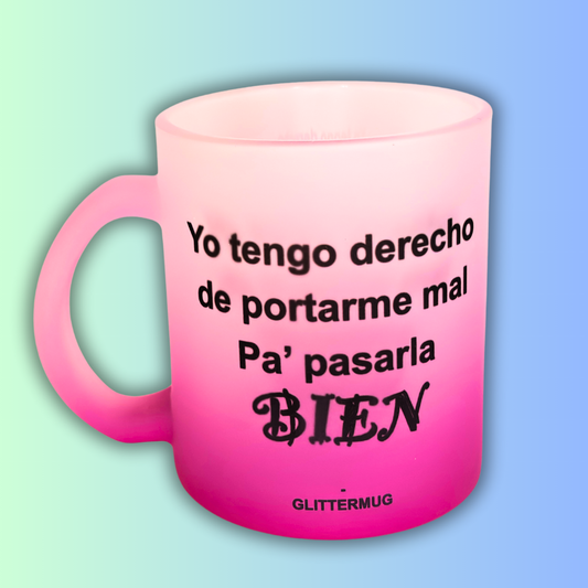 Taza Degradada Rosa - Selecciona frase de reggaeton