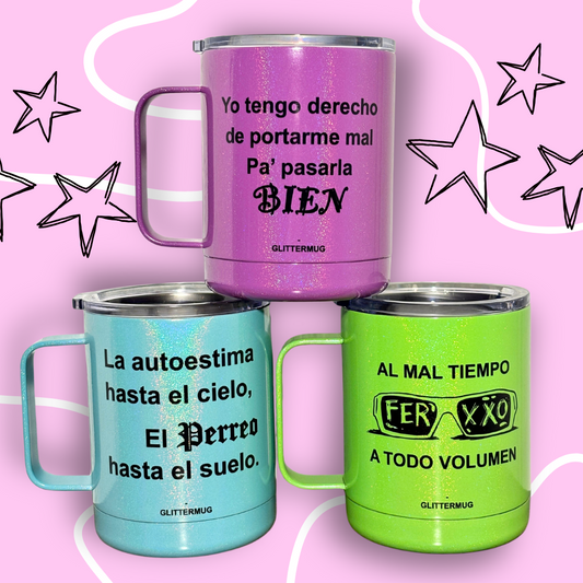 Taza Térmica  - Selecciona frase de reggaeton y color de taza