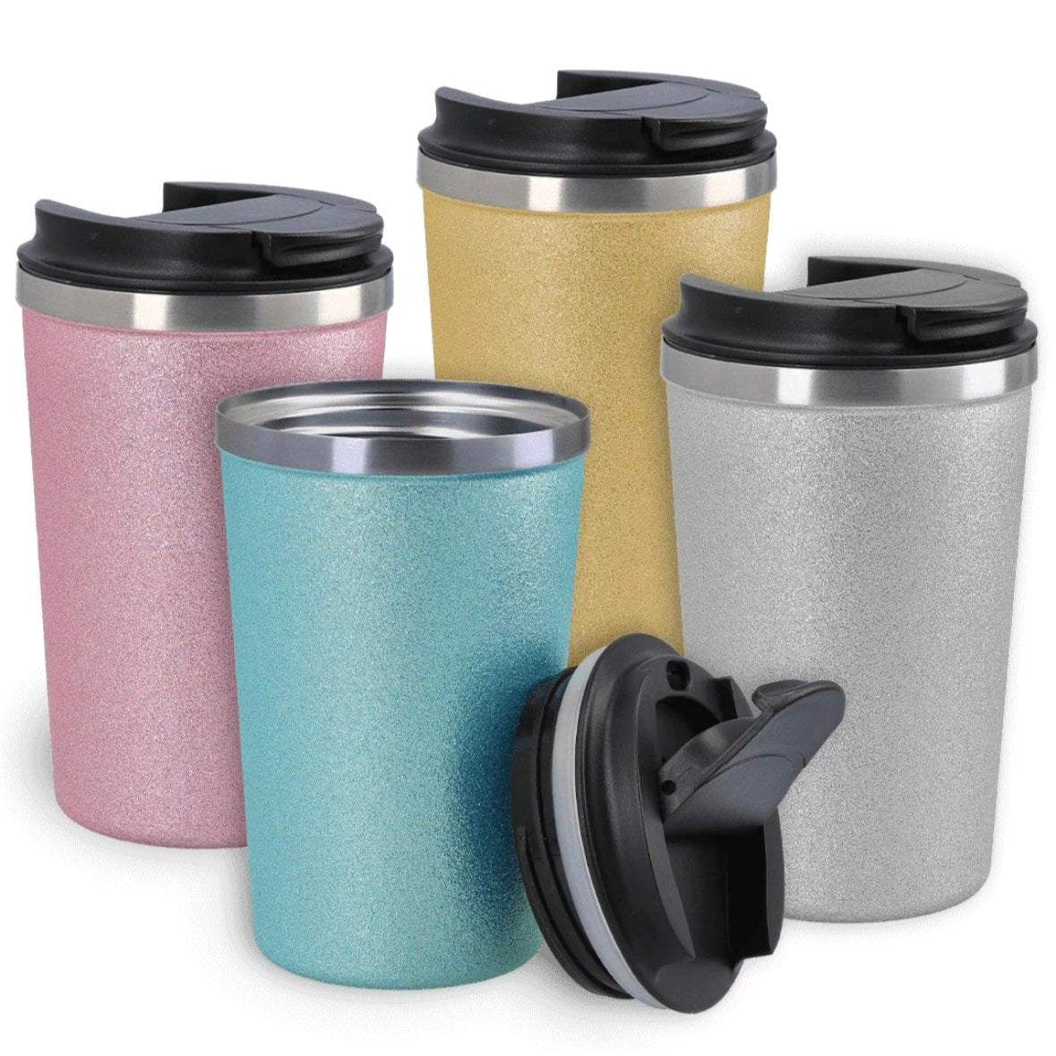 Vaso Térmico Glitter To Go Personalizable - Crea tu frase favorita y selecciona color del vaso